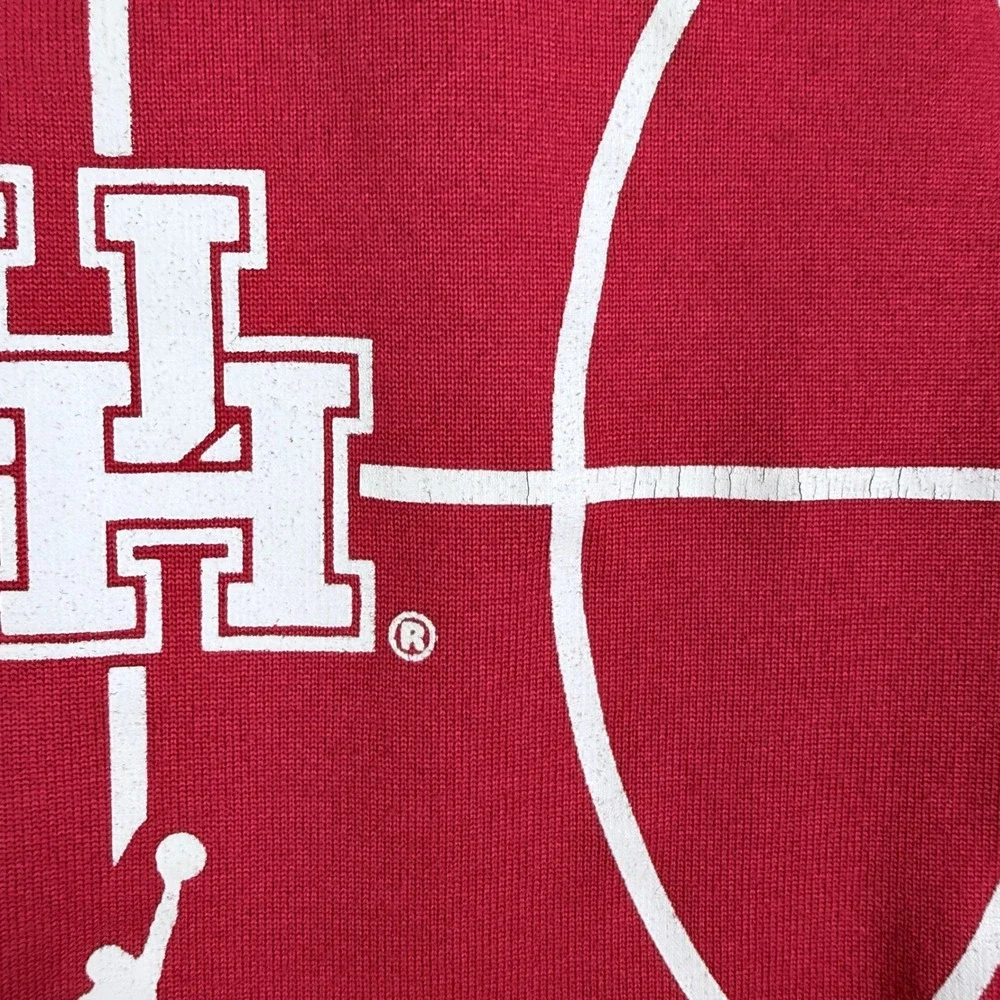 Nike Houston Cougars Basketball Dri-FIT Shirt Mens Small Red M21418 Jumpman Tee